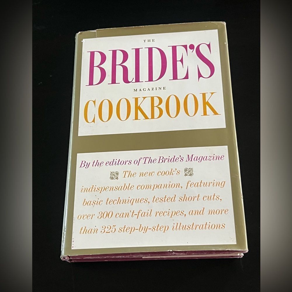 The Brides Magazine Cookbook Hardcover Dust Jacket 1966